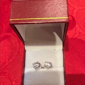 Elegant Silver Stud Earrings